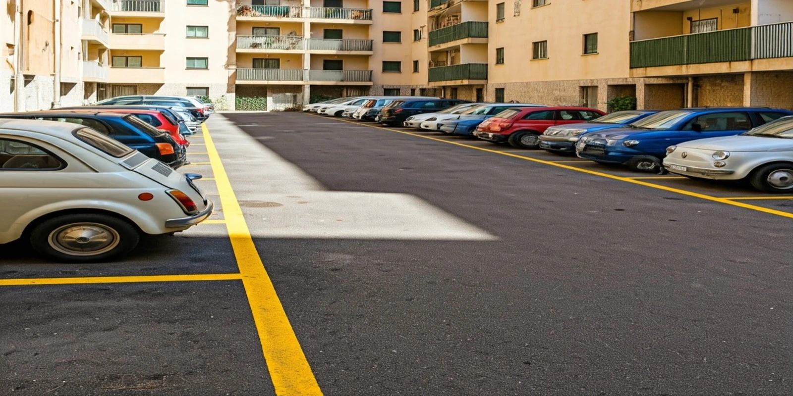 Parcheggio interno al condominio